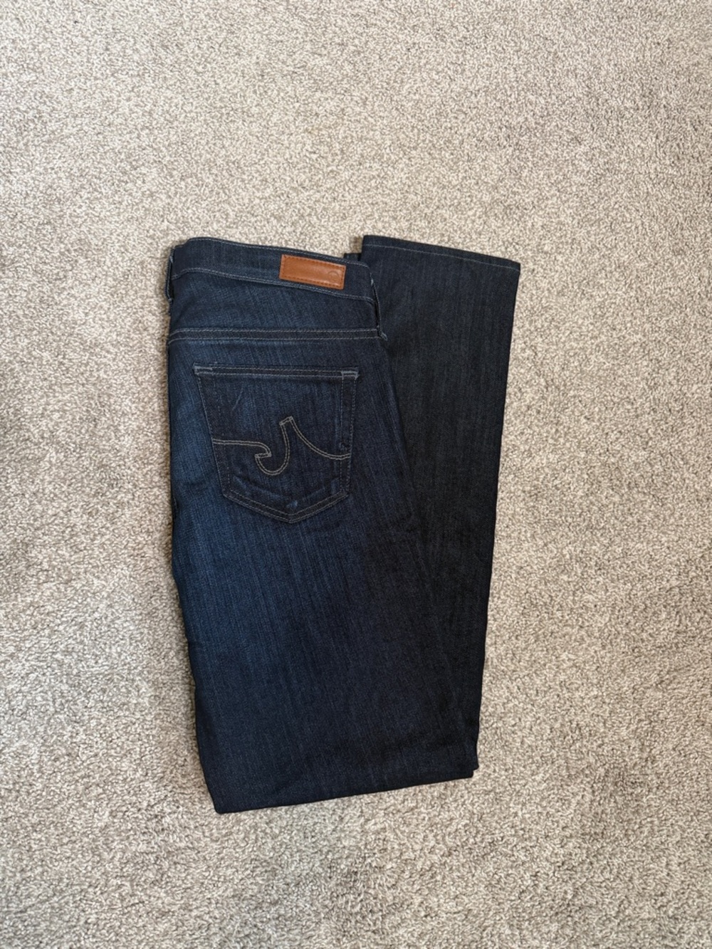 AG Adriano Goldschmied The Stilt Cigarette Leg Women's Size 28R Dark Wash